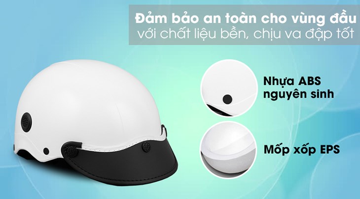 Chất liệu cao cấp là ưu điểm của các loại mũ bảo hiểm Nón Sơn