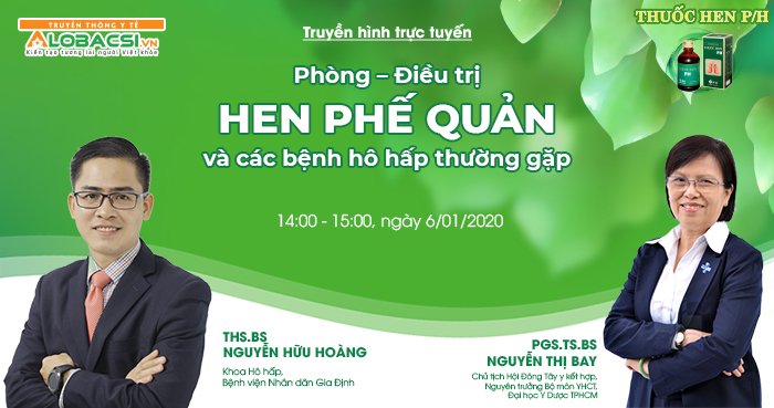 truyền hình trực tuyền phòng và điều trị hen phế quản