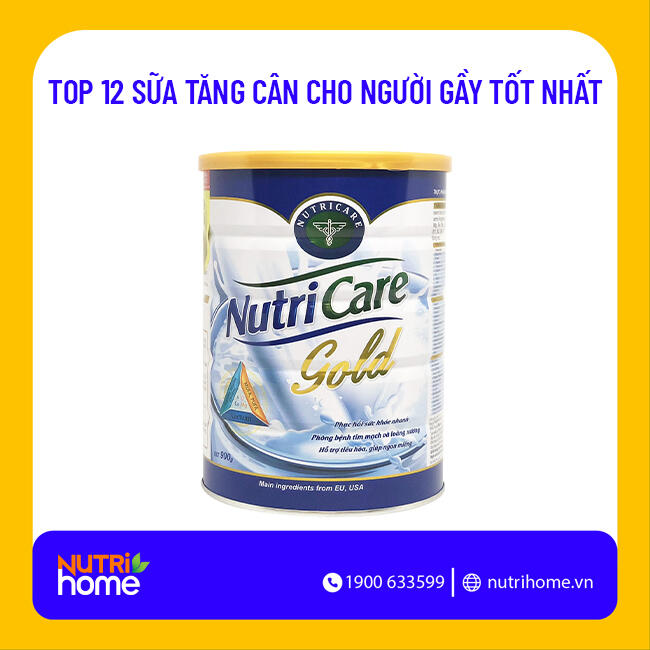 uống sữa gì để tăng cân Sữa Nutricare Gold