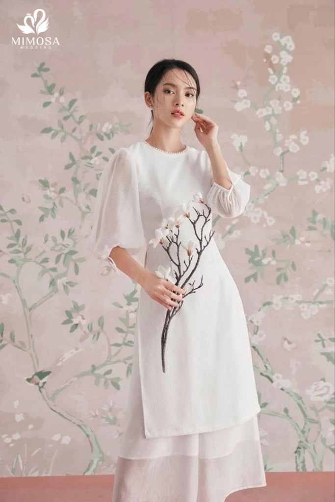 ao dai cuoi trang