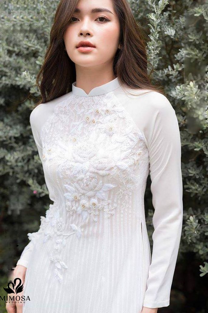 ao dai cuoi trang