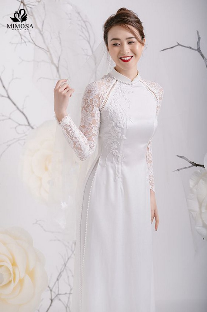 ao dai cuoi trang