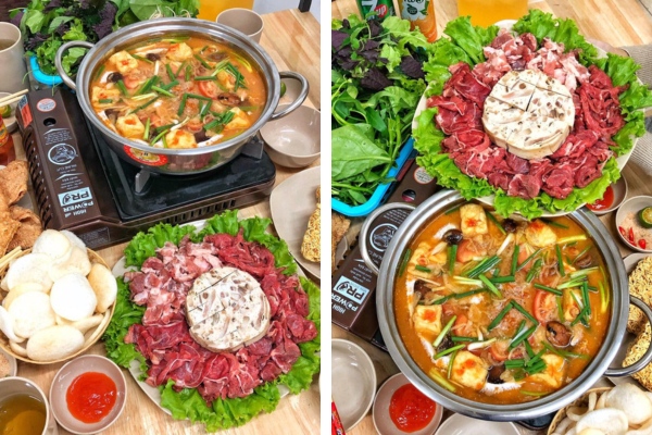 Lẩu riêu cua bắp bò