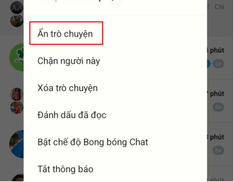 Ẩn tin nhắn trên điện thoại