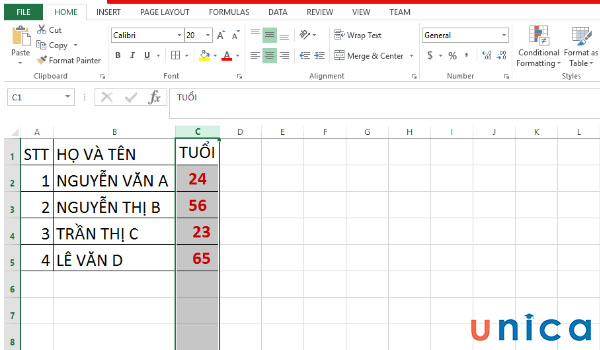 Hướng dẫn căn giữa trong Excel bằng phím tắt