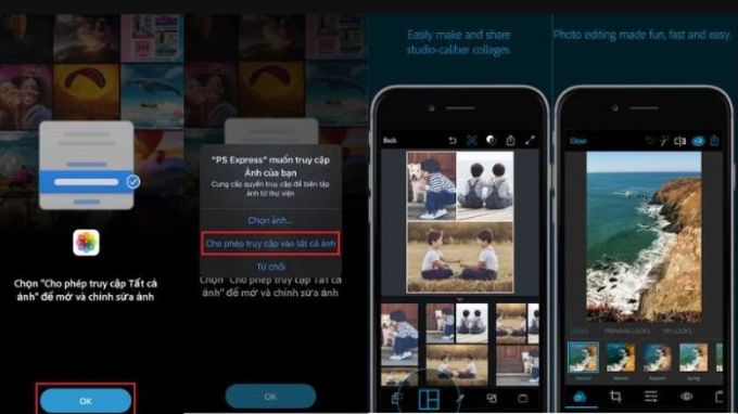 Sử dụng Adobe Photoshop Express để ghép ảnh trên iPhone