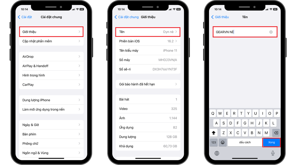 GEARVN - Cách đổi tên Airdrop trên iPhone