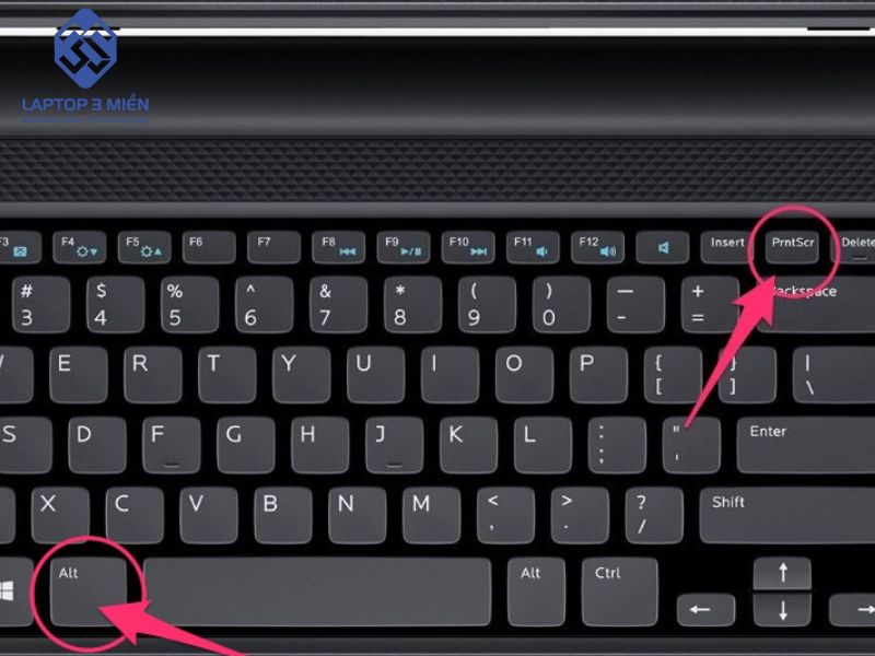 Laptop Dell chụp màn hình bằng phím tắt Print Screen