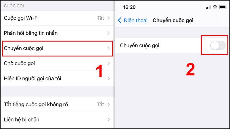 Cách hủy chuyển cuộc gọi trên iPhone