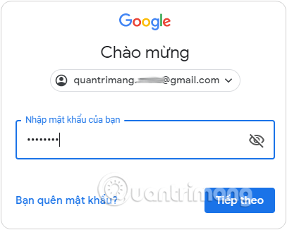 Chọn Thêm tài khoản để đăng nhập Gmail mới