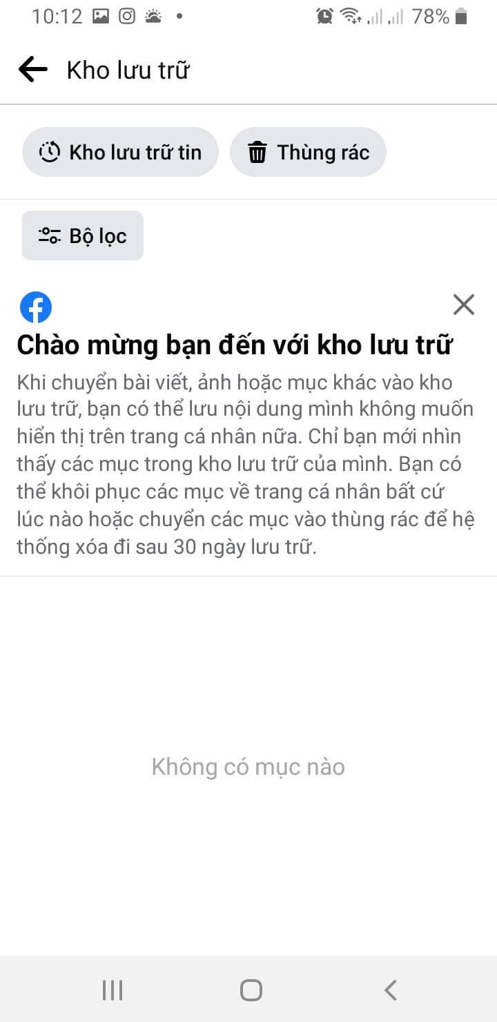 cách xem story cũ trên facebook