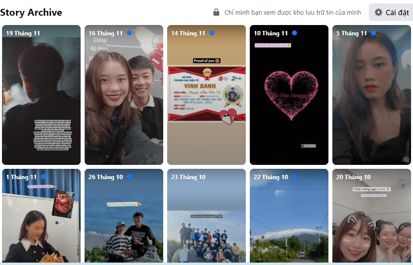 cách xem story cũ trên facebook