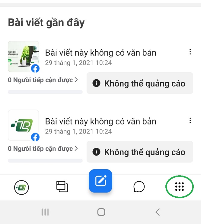 bước 2 đổi tên fanpage facebook trên điện thoại