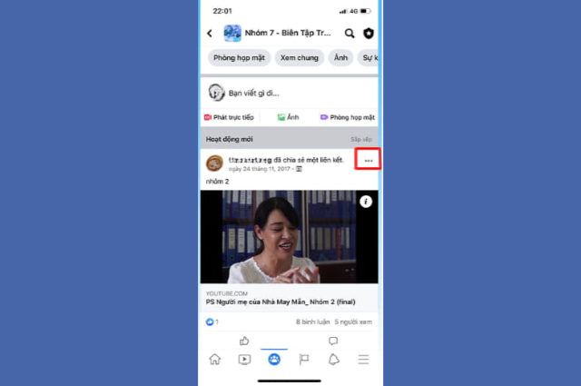 Cách ghim bài viết trên Facebook trong group nhóm