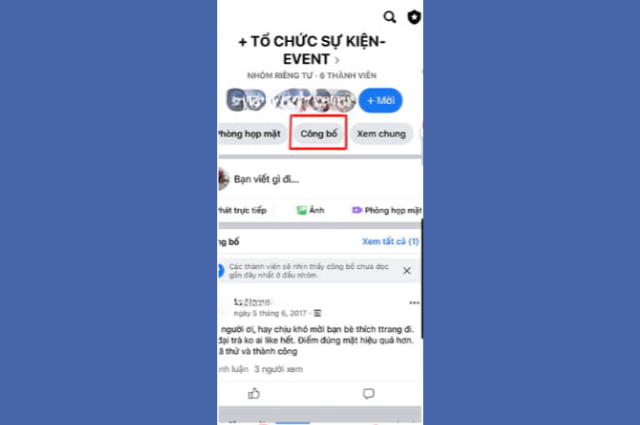 Cách ghim bài viết trên Facebook trong group nhóm