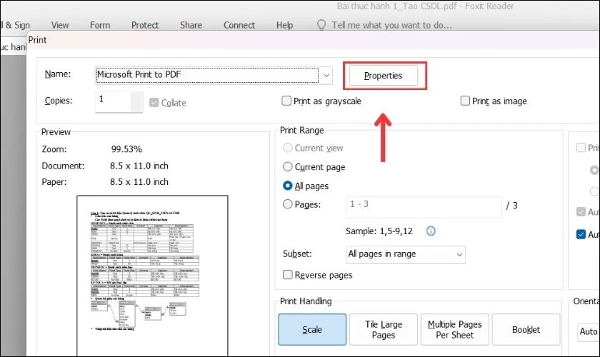 Cách in file PDF vừa khổ A4