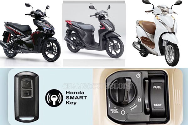 Smartkey và ổ khóa của một số xe Honda