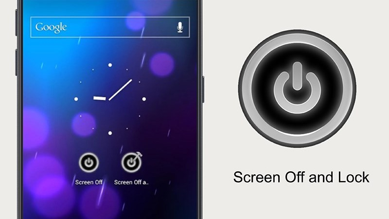 Khóa màn hình bằng ứng dụng Screen Off and Lock