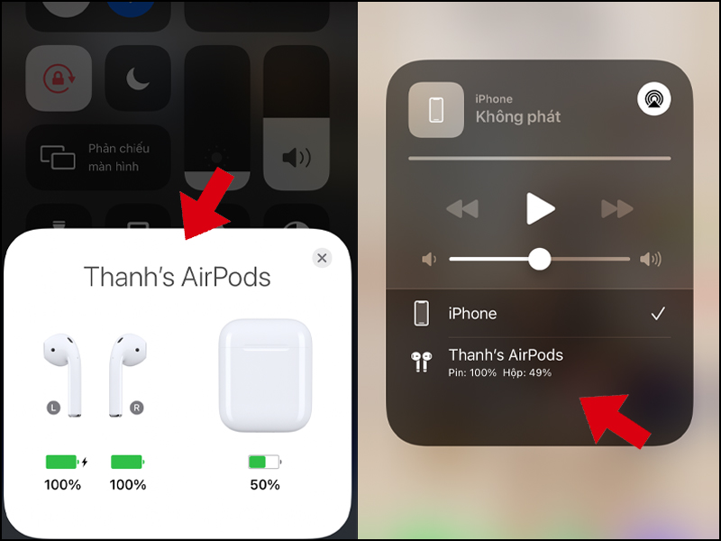 Kiểm tra thời lượng pin AirPods thông qua 2 cách