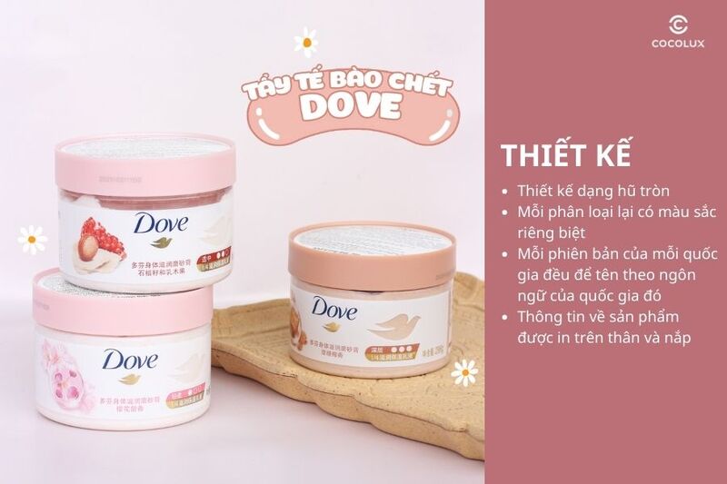 Thiết kế của tẩy tế bào chết Dove Exfoliating Body Polish