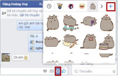 Thêm tiện ích facebook