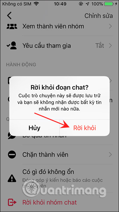 Tạo nhóm Messenger PC