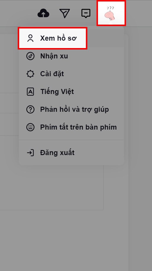 Nhấn vào ảnh đại diện của bạn > Chọn Xem hồ sơ