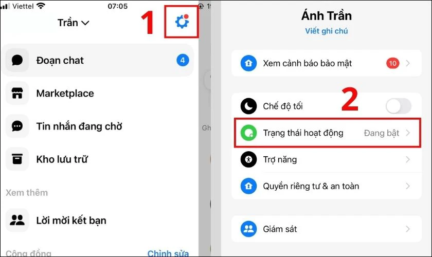 Hướng dẫn tắt hoạt động Messenger trên điện thoại