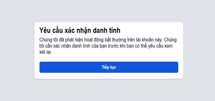 xác minh danh tính tài khoản quảng cáo facebook