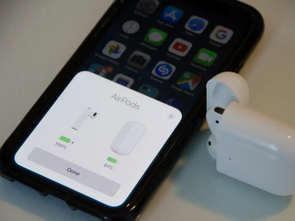 xem phần trăm pin AirPods thông qua thiết bị kết nối