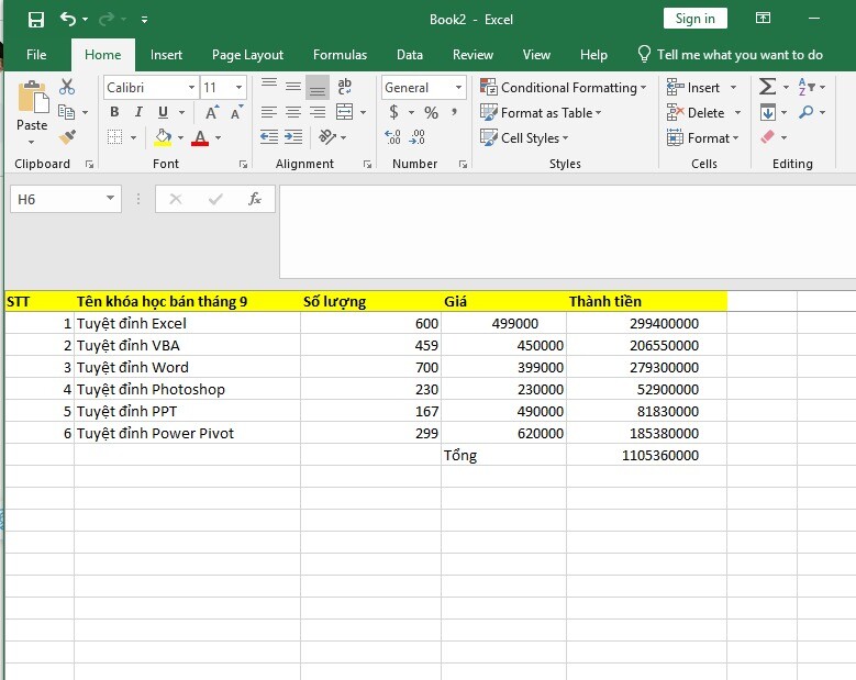 Hướng dẫn cách xóa dòng kẻ trong Excel đơn giản, kèm ví dụ