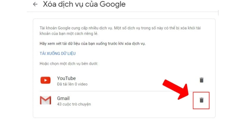 Hướng dẫn xóa tài khoản Gmail vĩnh viễn trên máy tính