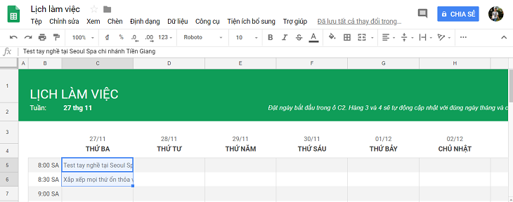 Xuống dòng trong Excel