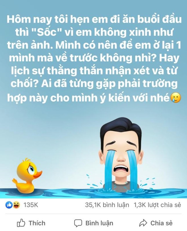 Thất vọng khi gặp