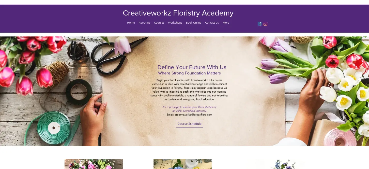 Creativeworkz Floristry Academy Flower Arrangement Course In Singapore