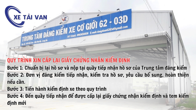 Quy trình xin cấp lại giấy chứng nhận kiểm định