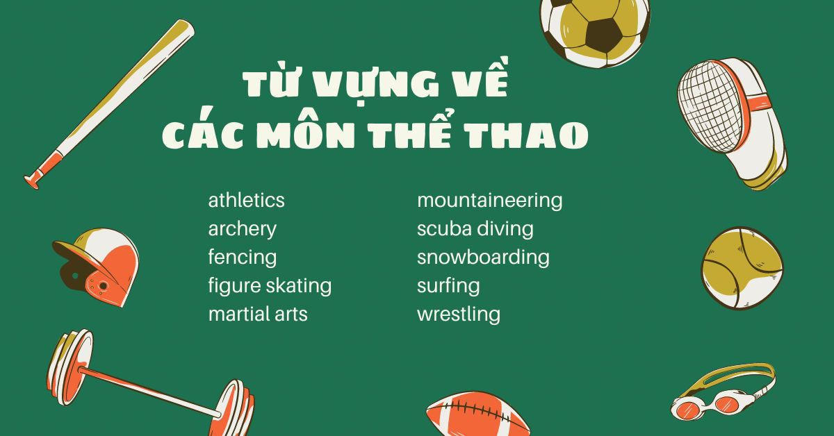 từ vựng tiếng anh chuyên ngành thể thao