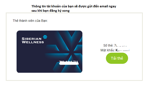 email chứa tài khoản tư vấn viên của bạn