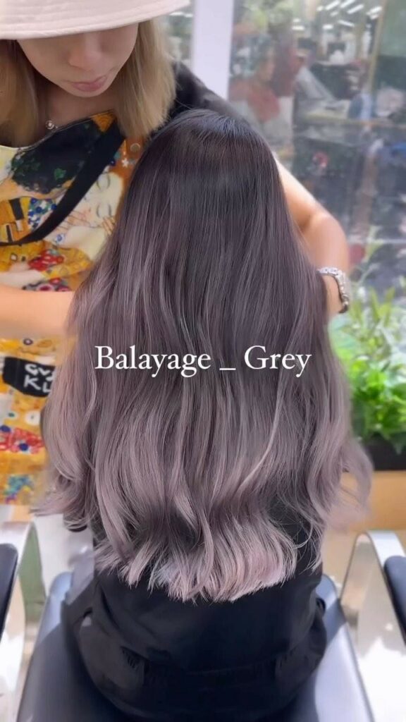 Nhuộm Balayage màu khói