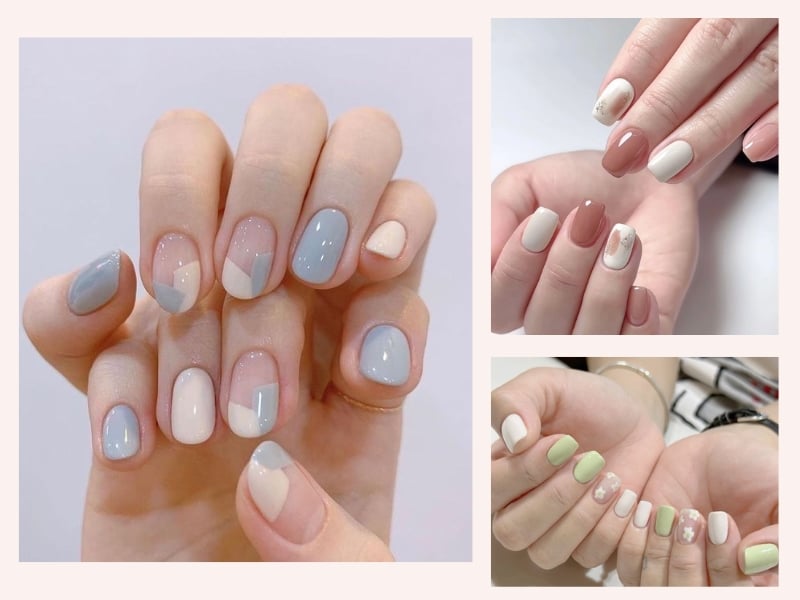 Mẫu nail đơn giản nhưng vẫn sang trọng cho móng ngắn