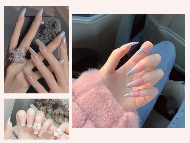 Mẫu nail cầu kỳ và nổi bật cho móng dài