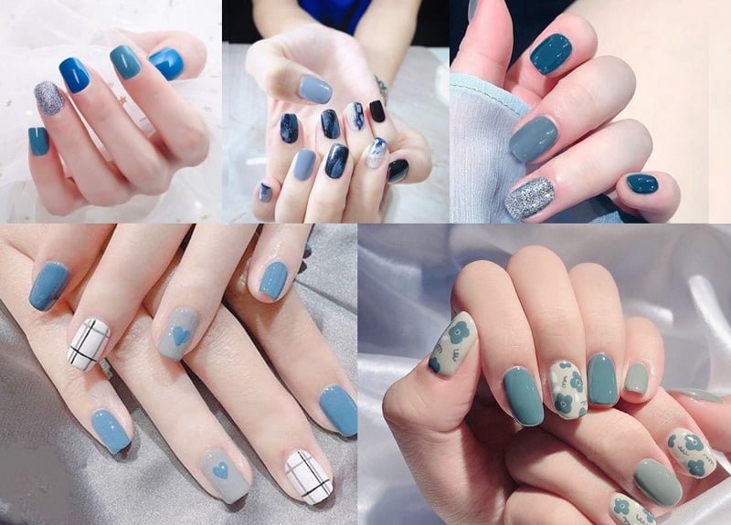 những mẫu nail Hàn Quốc đơn giản 7