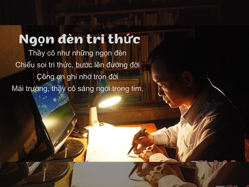 Thơ 20/11 ngắn 4 câu gây xúc động 