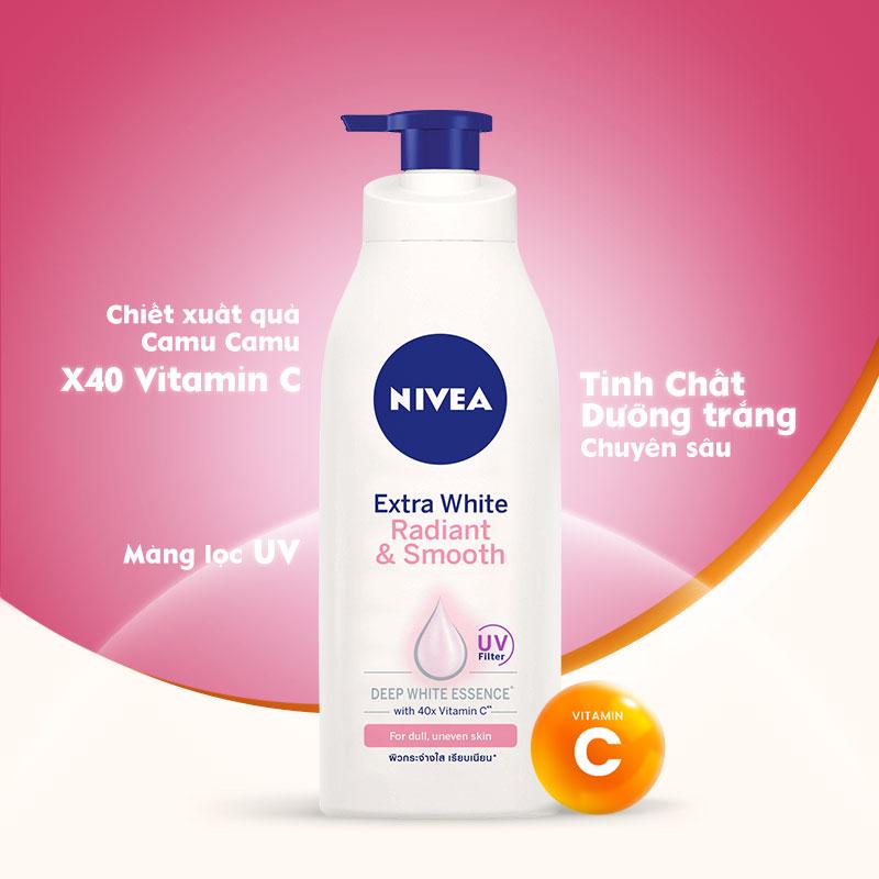 Sữa dưỡng thể Nivea trắng da mềm mịn