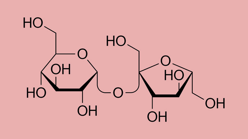 Sucrose là một disaccharide tạo bởi 1 phân tử glucose và 1 phân tử fructose