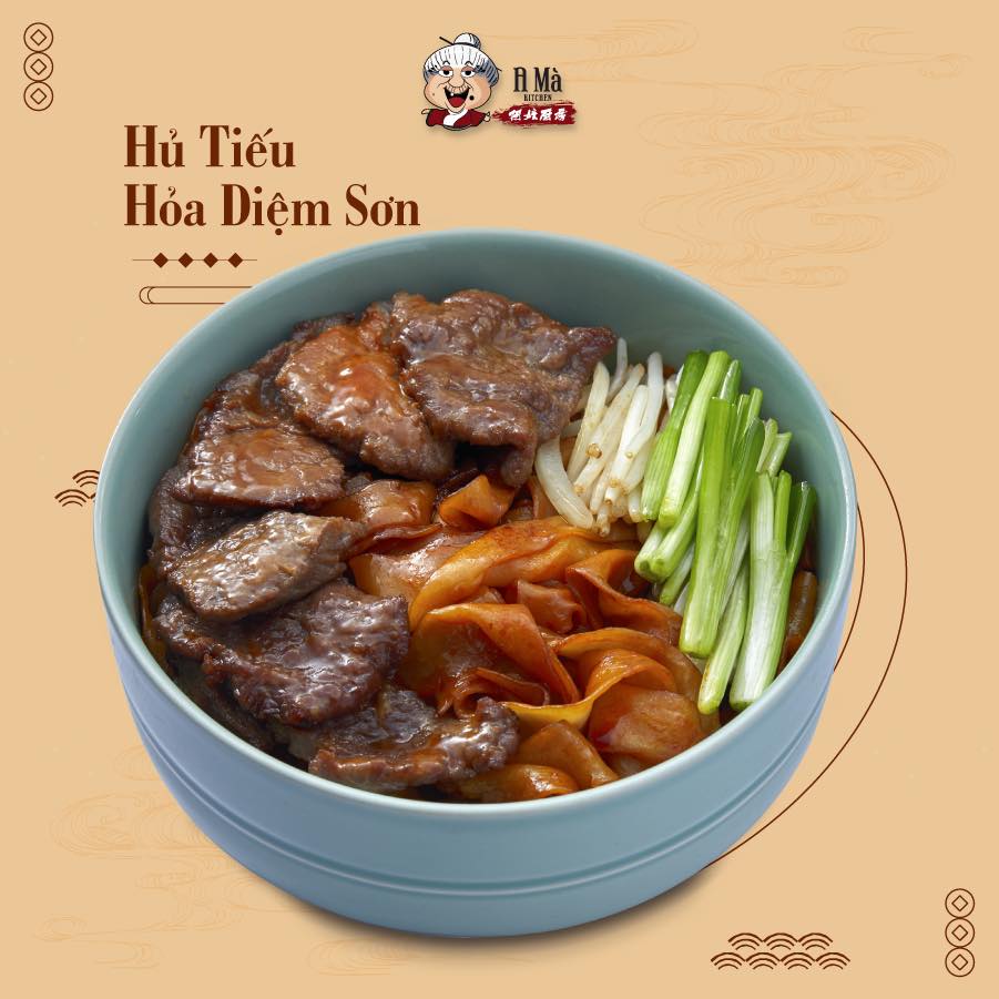 Hủ tiếu hỏa diệm sơn A Mà