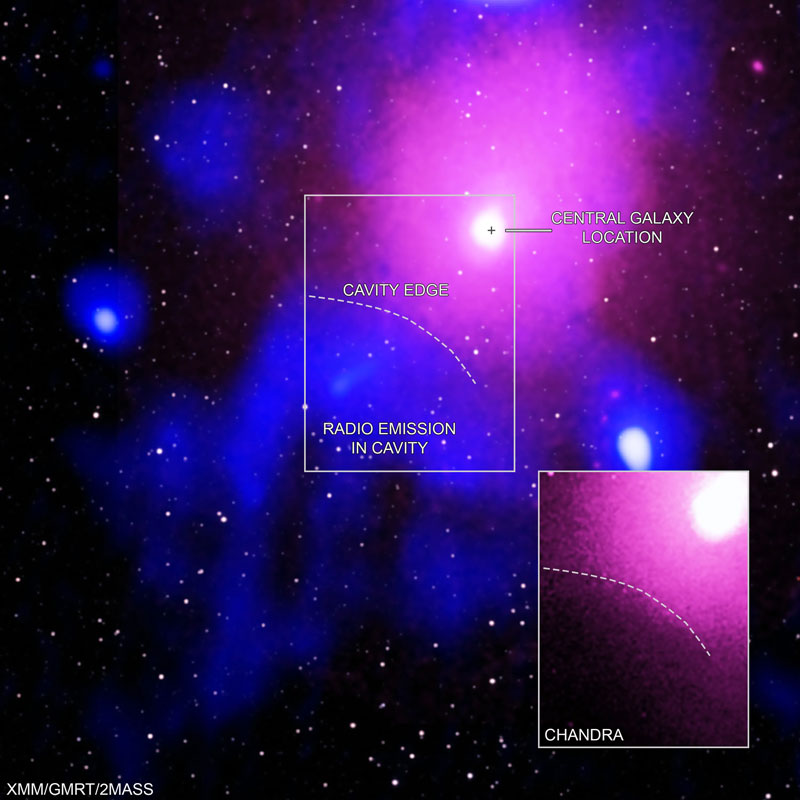 Hình ảnh cụm thiên hà Xà Phu chụp bởi NASA