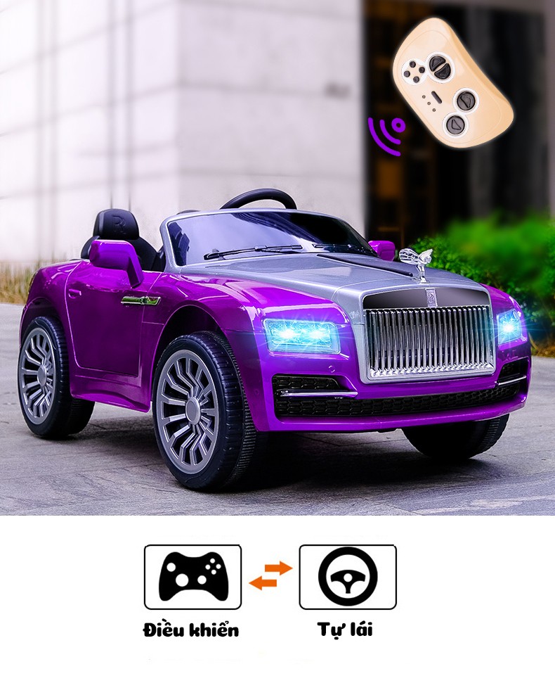 Ô tô điện trẻ em dáng Roll royce Phantom siêu hot BBT-68.688