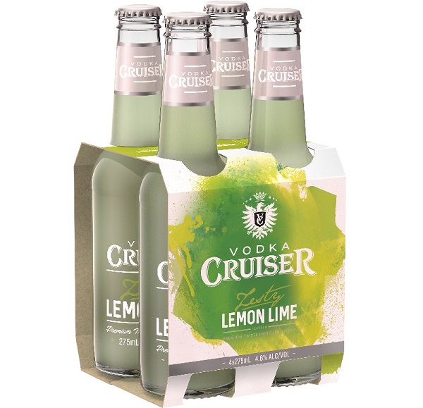 Rượu Vodka Cruiser Zesty Lemon Lime vị chanh