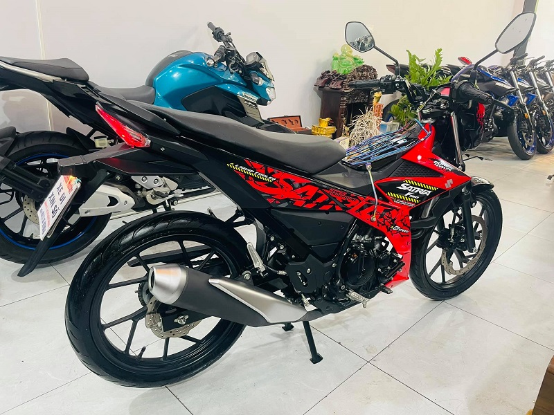 Bán xe Suzuki Satria 150 FI 2019 màu đỏ đen giá 4x triệu